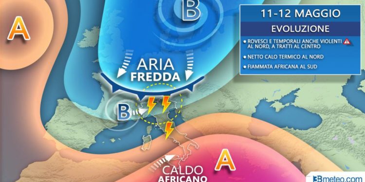 Prossima settimana movimentata tra forti temporali e intensi sbalzi termici, aggiornamenti