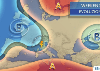 Nel weekend nuovo impulso temporalesco, Ecco le aree a rischio acquazzoni