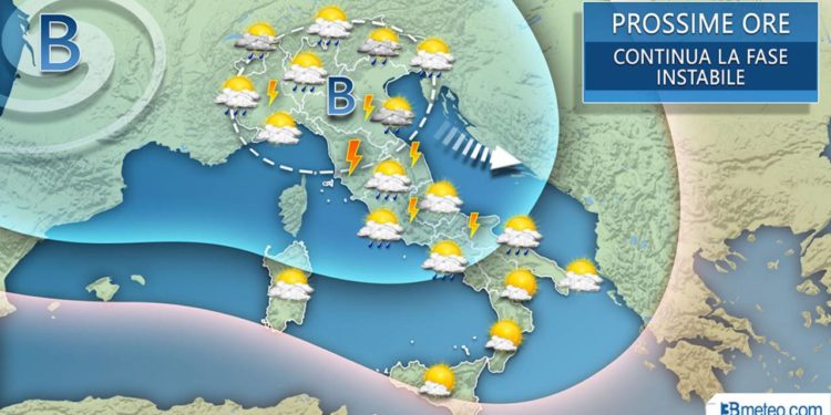 Temporali non stop sull’Italia, Altra giornata critica con nubifragi e grandine