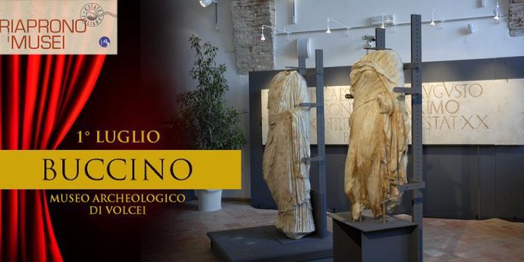 A Buccino il museo archeologico resta aperto dal martedì alla domenica