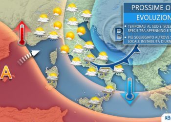 Nelle prossime ore un vortice ciclonico a due passi dall’Italia