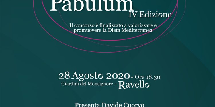 Cerimonia della iv edizione del premio nazionale Pabulum a Ravello. L’associazione Pabulum promuove la dieta mediterranea
