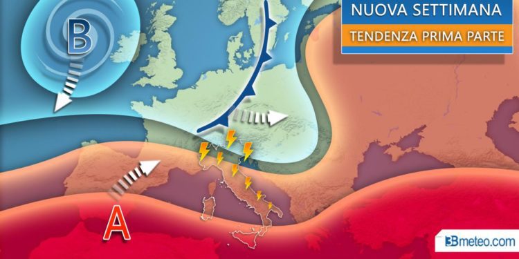 Avviso forti temporali: Nei prossimi giorni su parte del nord, grandine, nubifragi e vento