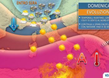 Forti temporali tra poche ore, rischio grandine, nubifragi e compi di vento