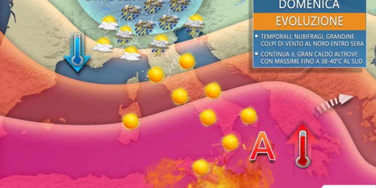 Forti temporali tra poche ore, rischio grandine, nubifragi e compi di vento