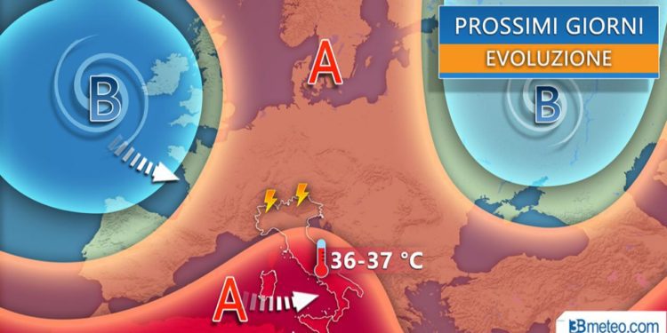 Anticiclone africano alla carica in settimana, ma anche insidie temporalesche, tutti i dettagli