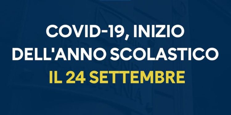 Covid-19 Campania: Inizio scolastico il 24 settembre