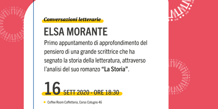 Conversazioni letterarie Tre incontri con tre grandi donne della letteratura 16 settembre – 13 novembre 2020  Ruvo di Puglia