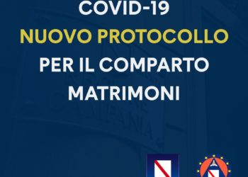 Campania: Covid-19, Nuovo protocollo per il comporto matrimoni