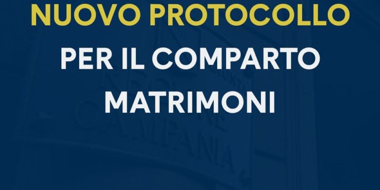 Campania: Covid-19, Nuovo protocollo per il comporto matrimoni