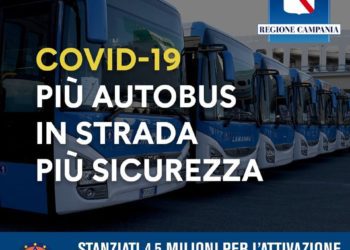 Corona Virus Campania: Più autobus in servizio