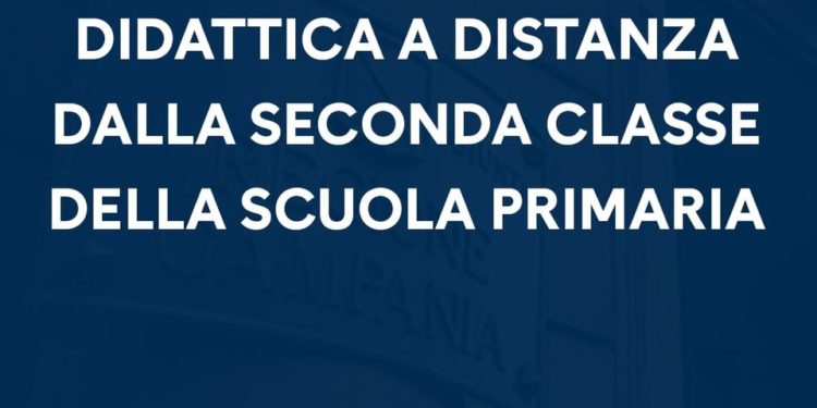 Covid-19 Campania: Fino al 7 dicembre didattica a distanza dalla seconda classe della scuola primaria