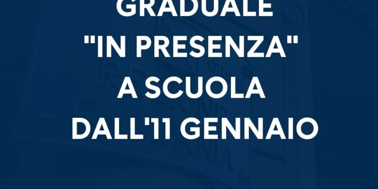 Covid-19 Campania: Ritorno graduale in presenza a scuola dall’11 gennaio