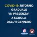 Covid-19 Campania: Ritorno graduale in presenza a scuola dall’11 gennaio