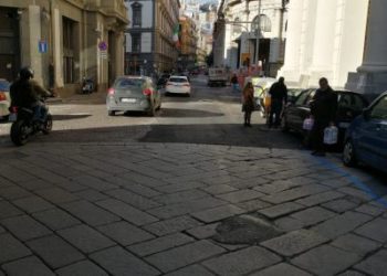 Riaperto il tratto stradale tra via Chiatamone e la Galleria Vittoria