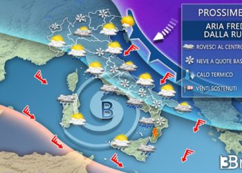 Gelo russo alle porte dell’Italia, neve a quote basse. Ecco dove