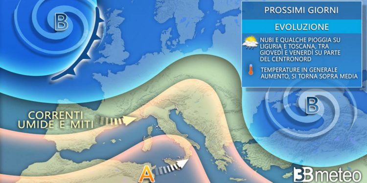 Meteo: Stop al freddo. prossimi giorni tra anticiclone e qualche pioggia