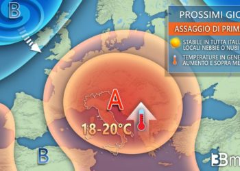 Meteo: Anticipo di primavera con l’alta pressione africana ma anche nebbia e nubi basse