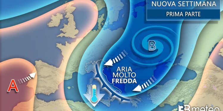 Meteo: Avvio di settimana con ancora gelo tardivo e neve