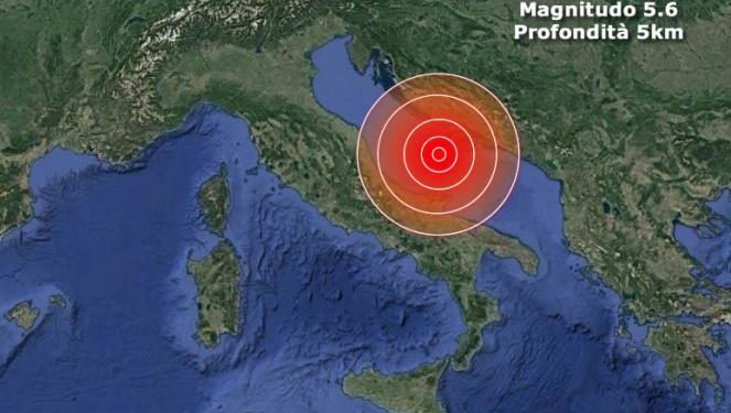 Terremoto nel Mar Adriatico trema la Campania