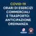 Unità di Crisi Campania: Covid-19: Anticipazione ordinanza N14 del 17 aprile 2021: Orari esercizi commerciali e trasporto pubblico