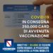 Covid-19 Campani: In corso la consegna di 250.000 card di avvenuta vaccinazione