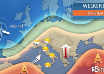 Meteo: Prime proiezioni per il prossimo weekend
