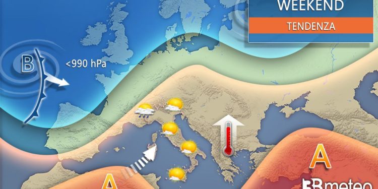 Meteo: Prime proiezioni per il prossimo weekend