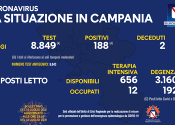 Corona Virus Campania: Totale Positivi: 428.789 i deceduti 7.455