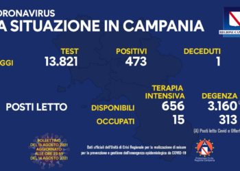 Corona Virus Campania: Totale Positivi: 431.725 i deceduti 7.505