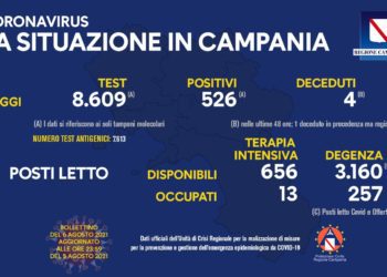 Corona Virus Campania: Totale Positivi: 427.166 i deceduti 7.486