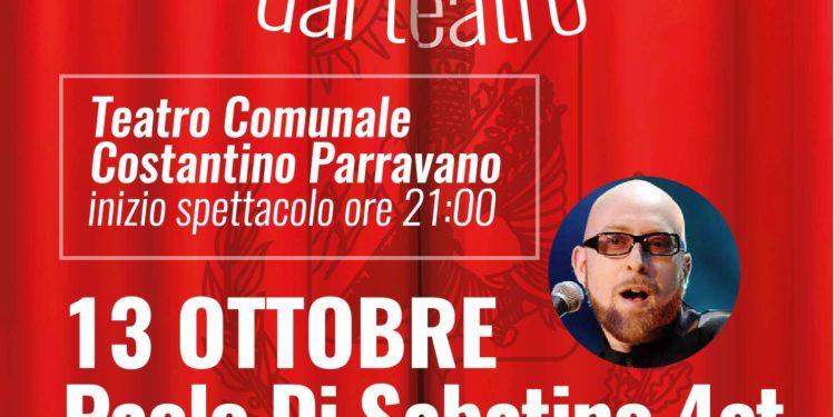 RIPARTIAMO DAL TEATRO: IL 13 OTTOBRE PAOLO DI SABATINO QUARTET CON MARIO BIONDI AL TEATRO COMUNALE