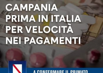 SANITÀ, CAMPANIA PRIMA IN ITALIA PER VELOCITÀ NEI PAGAMENTI