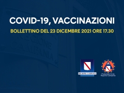 Covid-19 Campania: Bollettino vaccinazioni del 23 dicembre 2021