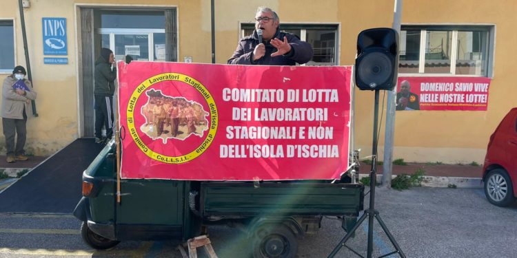 PRESIDIO DI PROTESTA DEGLI STAGIONALI AD ISCHIA, PROFICUO INCONTRO TRA I MANIFESTANTI E LA DIRETTRICE DELL’INPS A CUI E’ STATO CHIESTO CHE VENGANO SBLOCCATE LE RICHIESTE DI NASPI E DELLE ALTRE PRESTAZIONI RICHIESTE DAI LAVORATORI ISOLANI
