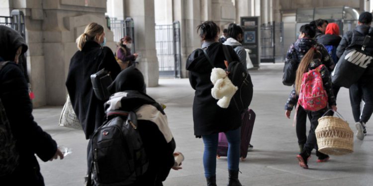 Sono 61.493 i profughi giunti finora in Italia dall’Ucraina
