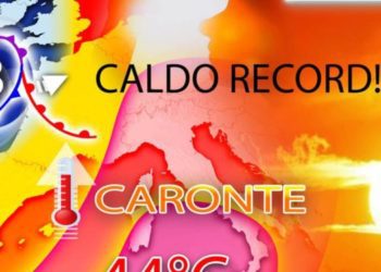 Caronte con caldo record per almeno altri 10 giorni