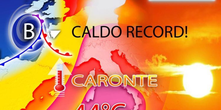 Caronte con caldo record per almeno altri 10 giorni