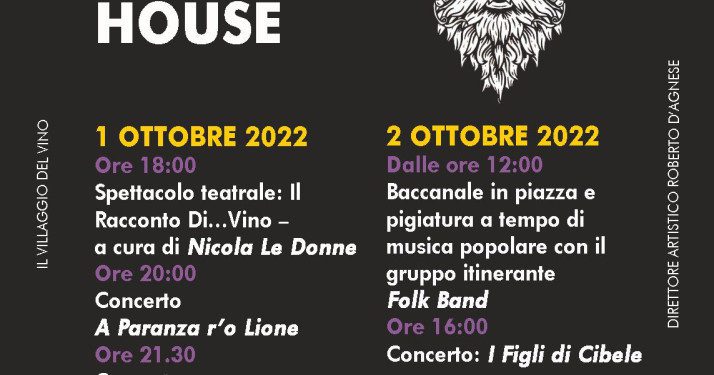 Torrioni Wine House, la piazza di Torrioni (Avellino) si trasforma in villaggio del vino sabato 1 e domenica 2 ottobre