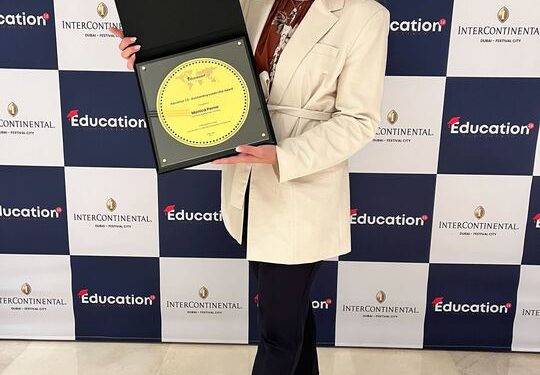 Premiata all’Education 2.0 di Dubai l’italiana Monica Perna per il suo ruolo di formatrice innovativa
