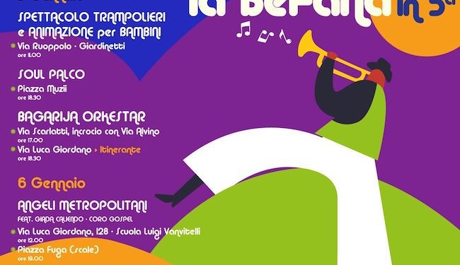 Aspettando la Befana… In 5a: a Napoli un originale format di eventi musicali bandistici per festeggiare il giorno dell’epifania