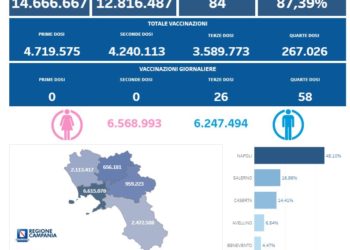 Covid-19 Campania: Bollettino vaccinazioni del 31 dicembre 2022