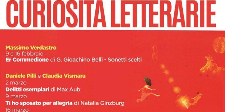 Daniele Pilli e Claudia Vismara in INDAGINI LETTERARIE SULLE NEVROSI UMANE per le CURIOSITA’ LETTERARIE