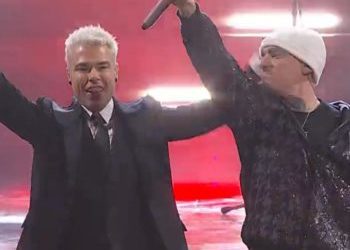 Sanremo 2023, “Giorgia legalizzala”: il grido di Fedez e Articolo 31 sulle note di ‘Ohi Maria’