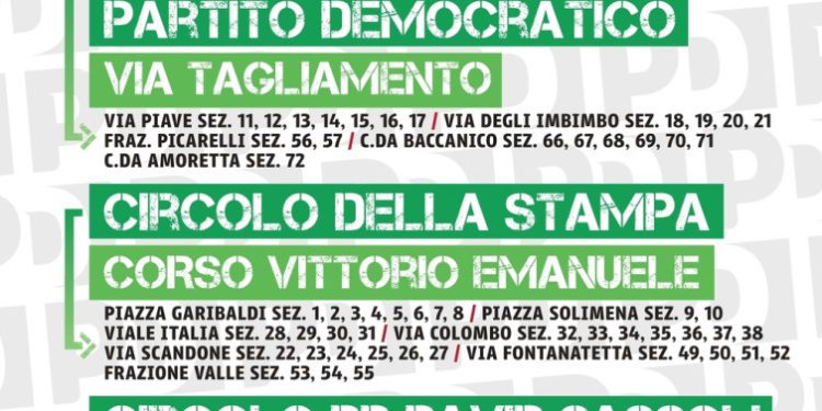 Verso le Primarie, oggi (sabato 25 febbraio) conferenza stampa in Via Tagliamento