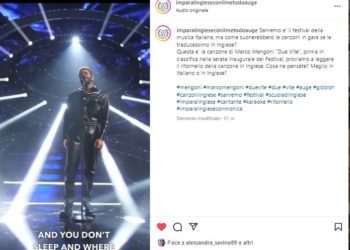 Festival di Sanremo – Da Dubai arrivano le traduzioni in inglese dei ritornelli primi in classifica ogni sera – l’idea di una brianzola