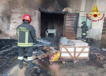 INCENDIO NELLA BARCHESSA DI VILLA TRISSINO