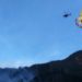 Incendio boschivo sul Monte Jama
