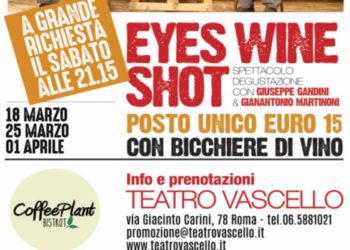 locandina Eyes wine shot Teato Vascello