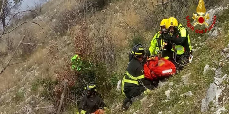 Roccasecca: Soccorso un uomo ferito durante un’arrampicata | Il video